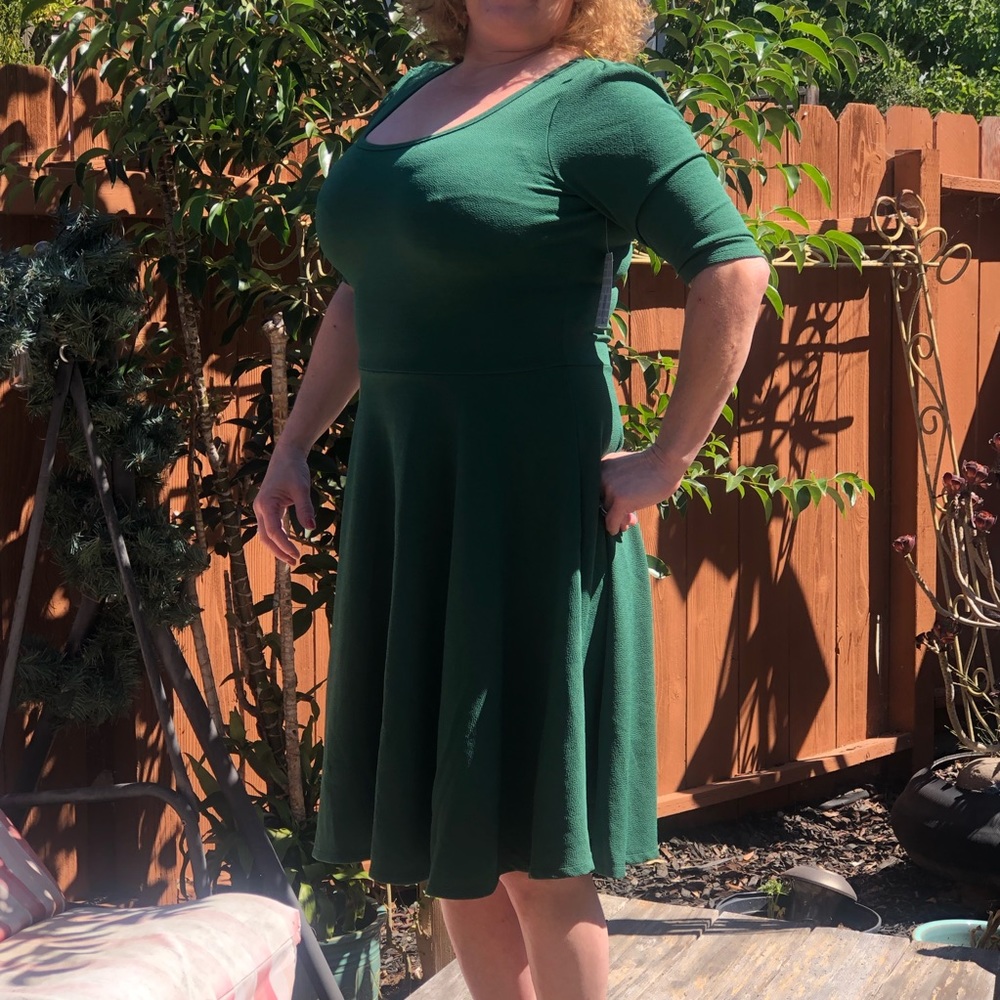LuLaRoe Forest Green Midi Dress
